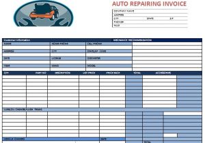 Free Auto Repair Receipt Templates 16 Popular Auto Repair Invoice Templates Demplates