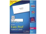 Free Avery Templates 5161 Labels Avery 5161 Easy Peel Laser Address Labels 1 X 4 White