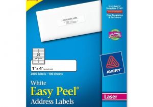 Free Avery Templates 5161 Labels Avery Easy Peel Address Labels 30 Per Sheet White 1 Quot Width