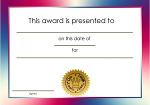 Free Award Certificate Templates for Students Student Certificate Awards Printable Certificate Templates