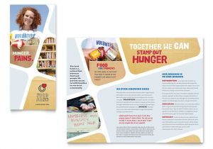 Free Bank Brochure Template Food Bank Volunteer Brochure Template Word Publisher