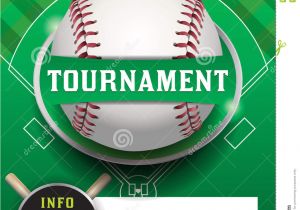 Free Baseball tournament Flyer Template Baseball tournament Template Illustration Stock Vector