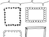 Free Beautiful Card Border Designs 8 Hand Drawn Frames to Doodle Bullet Journal Frames