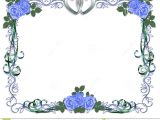 Free Beautiful Card Border Designs Wedding Invitation Blue Roses Border Stock Image Image
