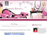 Free Beauty Blog Templates Blogger Template Women 39 S Secret Ipietoon Cute Blog Design