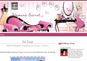 Free Beauty Blog Templates Blogger Template Women 39 S Secret Ipietoon Cute Blog Design