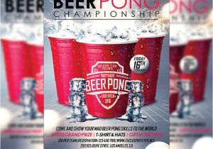 Free Beer Pong Flyer Template Beer Pong Championship Premium Flyer Template Facebook