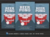 Free Beer Pong Flyer Template Beer Pong Party Flyer Flyer Templates Creative Market