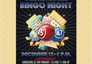 Free Bingo Night Flyer Template Bingo Flyer Bingo Night Poster Template Church School