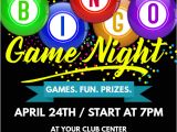 Free Bingo Night Flyer Template Bingo Game Night Flyer Template Postermywall
