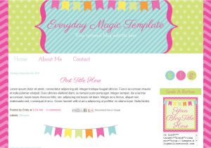 Free Blog Templates for Teachers Blog Templates for Teachers Bright Bunting Pink Cute