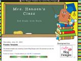Free Blog Templates for Teachers Custom Blog Designs Freebie Teacher Blogger Template