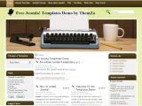 Free Blogger Templates for Writers Free Brown Green Writers Joomla theme Template