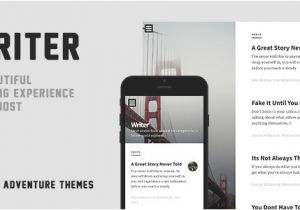 Free Blogger Templates for Writers Writer A Minimal Blog for Ghost by Adventurethemes