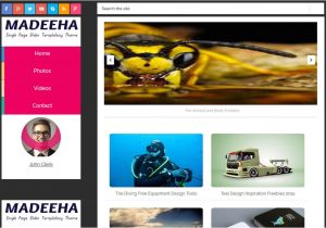 Free Blogger Templates with Slider Madeeha Slider Blogger Template Free Download 2018