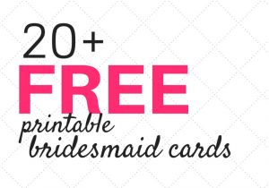 Free Bridesmaid Proposal Template 20 Free Will You Be My Bridesmaid Cards Weddings