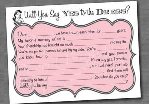 Free Bridesmaid Proposal Template 7 Best Images Of Printable Bridesmaid Cards Will You Be