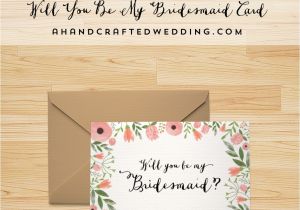 Free Bridesmaid Proposal Template Free Printable Will You Be My Bridesmaid Card Free