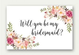 Free Bridesmaid Proposal Template Will You Be My Bridesmaid Printable Bridesmaid Card