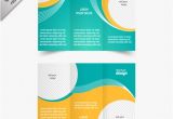 Free Brochure Designing Template Download Blue and Yellow Brochure Template Vector Free Download