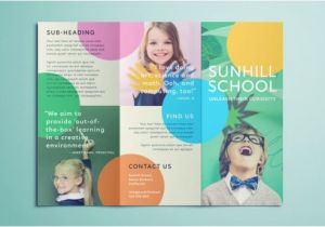 Free Brochure Templates for Kids Colorful School Brochure Tri Fold Template Download Free