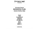 Free Buisness Plan Template Growthink Business Plan Template Free Download