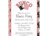 Free Bunco Flyer Template Pink and Black Bunco Party 5×7 Paper Invitation Card Zazzle