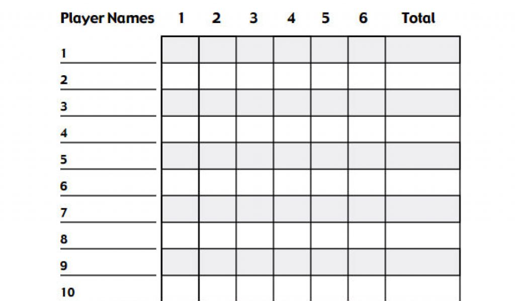 Free Bunco Scorecard Template 13 Sample Bunco Score Sheets Templates to ...