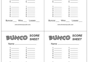Free Bunco Scorecard Template This is the Bunco Score Sheet Download Page You Can Free