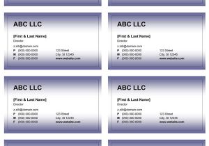 Free Business Card Templates for Word 2007 Business Card Templates for Word