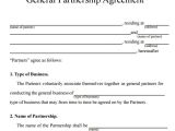 Free Business Contract Templates Sample Partnership Agreement 24 Free Documents Download