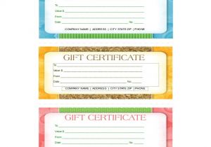 Free Business Gift Certificate Template with Logo Business Gift Certificate Template Free Gift Ftempo