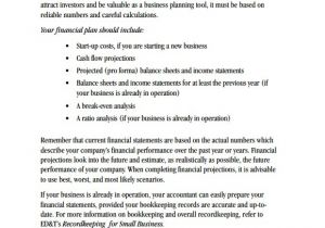 Free Business Plan Financial Template 6 Sample Financial Business Plan Templates Sample Templates