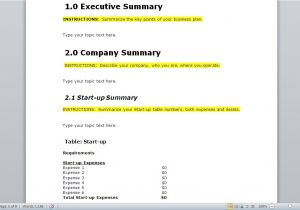 Free Business Plan Outline Template 10 Free Business Plan Templates for Startups Wisetoast