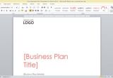 Free Business Plan Template Word Document Free Business Plan Template for Word 2013