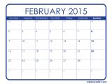 Free Calendar Template February 2015 February 2015 Calendar Printable Calendars