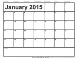 Free Calendar Template February 2015 January 2015 Calendar Template