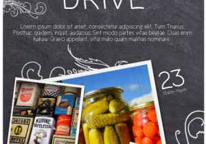 Free Can Food Drive Flyer Template Food Drive Template Postermywall