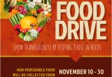Free Can Food Drive Flyer Template Thanksgiving Food Drive Flyer Template Postermywall