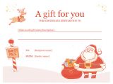 Free Certificate Templates for Word 2010 Christmas Gift Certificate Template Word 2010 Free