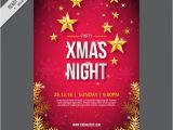 Free Christmas Brochure Templates Great Christmas Brochure with Snowflakes and Stars Vector