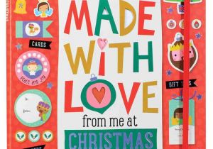 Free Christmas Card Making Ideas Made with Love From Me at Christmas Ages 6 Collection Of Cards Tage Notes Stickers and Gift Boxes