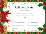 Free Christmas Gift Certificate Template 9 Best Images Of Gift Certificate Template Free Fill In