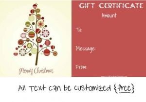 Free Christmas Gift Certificate Template Free Editable Christmas Gift Certificate Template 23 Designs