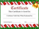 Free Christmas Gift Certificate Template Gift Certificate Template Free Holiday Map Q