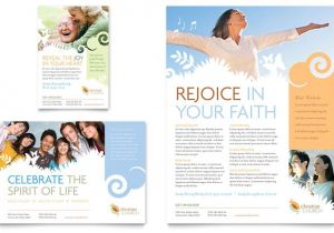 Free Church Brochure Templates for Microsoft Word Christian Church Flyer Ad Template Design