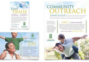 Free Church Brochure Templates for Microsoft Word Christian Church Flyer Ad Template Word Publisher