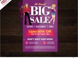 Free Clothing Store Flyer Templates Big Sale Colorful Flyer Free Psd Template Psdfreebies Com