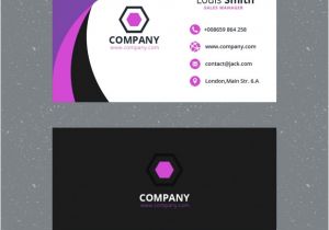 Free Complimentary Cards Templates Purple Business Card Template Psd File Free Download