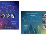 Free Concert Flyer Templates Word Summer Concert Poster Template Word Publisher